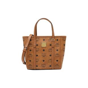 【自营】MCM女士25年新款菜篮子印花手提单肩斜挎包通勤休闲小号