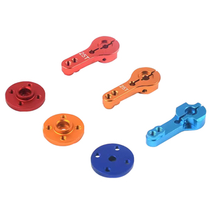 金属舵机配件25T标准金属舵盘一字摇臂小圆盘机器人MG995/996适用