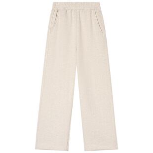 PSALTER诗篇宽松垂顺高密针织绒里休闲女裤2025冬款