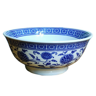 青花瓷面碗牛肉拉面碗烩面碗家用陶瓷汤面碗釉下彩米线碗酸辣粉碗