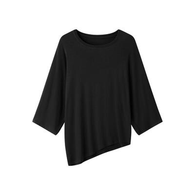 RUISHI芮时“暮云心情”圆领六分袖T恤松紧腰抽绳半身裙套装女夏