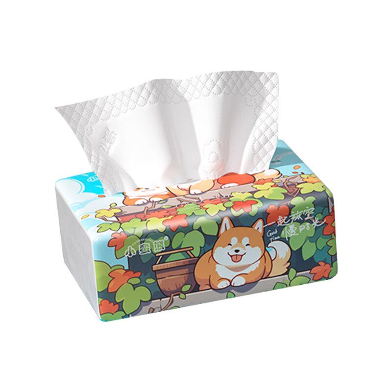 漫花小蛮熊升级加厚纸巾抽纸家用实惠装擦手餐巾纸卫生纸整箱面巾
