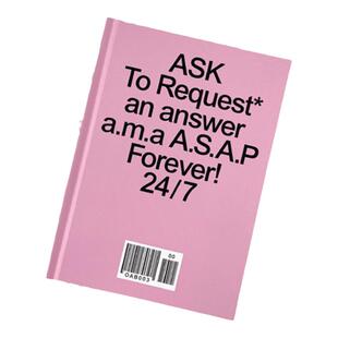 OAB韩国代购 简约答案日记本手账本提问万年精装硬面笔记本记事本