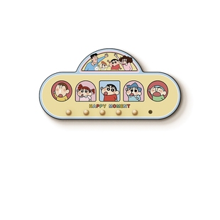 蜡笔小新客厅沙发背景墙挂画玄关钥匙收纳挂架创意装饰画餐厅壁画