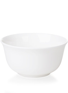 釉下彩纯白骨瓷米饭碗防烫易清洗