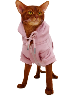 URLAZH有兰猫咪连帽拉链卫衣