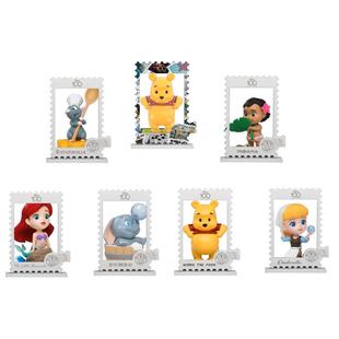 野兽王国迪士尼百年小熊维尼小飞象小美人鱼邮票款手办新年礼物