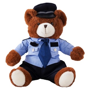 可定制蜀黍家文创礼物警熊警察公仔玩偶单位大白大壮毛绒玩具礼品