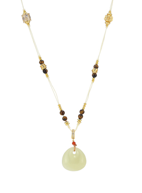 复古中国风玉石葫芦福袋项链百搭