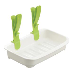 日本进口奶瓶沥水架单个洗杯子晾干支架水槽晾保温杯滤水置物架子