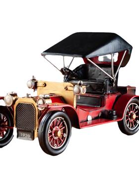 复古怀旧老爷车欧式汽车模型摆件