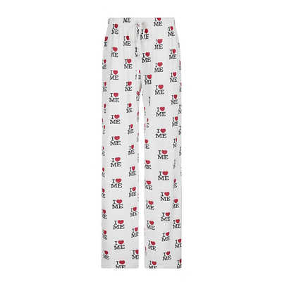 WEEKEEP 慵懒风垂感显瘦高弹印花休闲百搭宽松运动阔腿裤拖地长裤