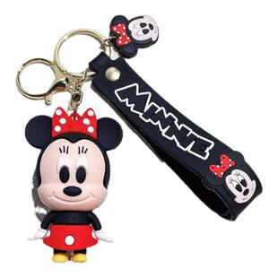 米老鼠米妮钥匙扣可爱公仔挂件包包书包挂饰门卡汽车钥匙链小礼物