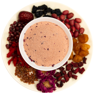 懿呈 五红粉代餐冲饮泡红豆红枣枸杞花生汤红润早餐免煮300g罐装