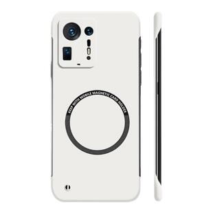 适用小米mix4手机壳xiaomi磁吸无边框硬壳防摔新款外壳男超薄散热高端高级感女mx4简约网红保护套ins潮