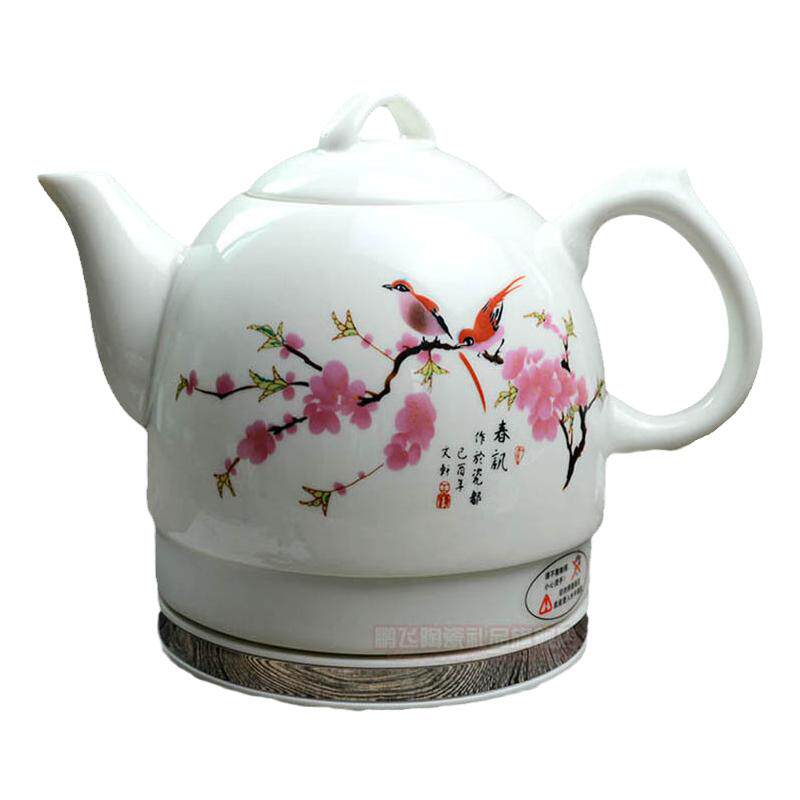 景德镇陶瓷器电热水壶自动断电食品级陶瓷电烧水壶家用泡茶烧水壶