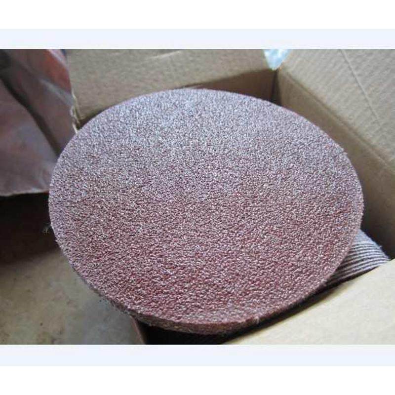 5寸砂纸片125植绒砂纸 拉绒片 自粘片圆盘砂植绒打磨片背绒砂纸