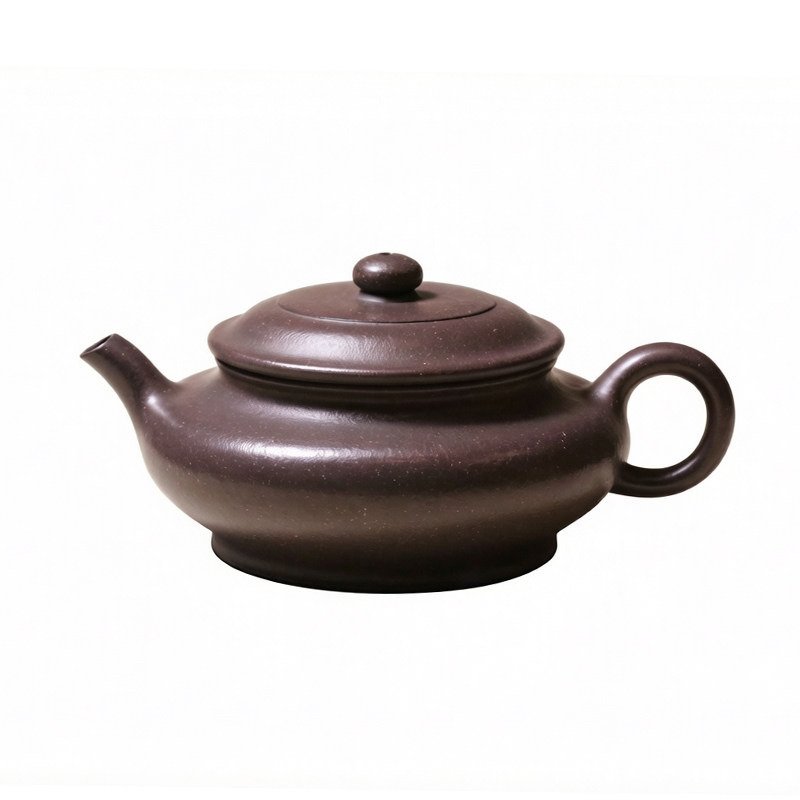 宜兴紫砂壶纯全手工功夫茶具黄龙山原矿天青泥茶壶泡茶精品虚扁