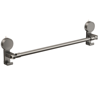 吸盘伸缩毛巾架卫生间浴室免打孔毛巾杆置物架洗手间浴巾收纳挂架