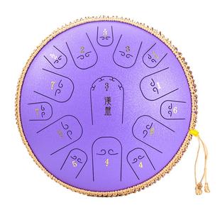 汉盘15音C调空灵鼓钢舌鼓无忧鼓色空鼓梵音鼓专业正品14寸送鼓架