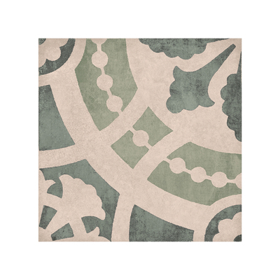 复古绿色花砖阳台瓷砖地砖庭院