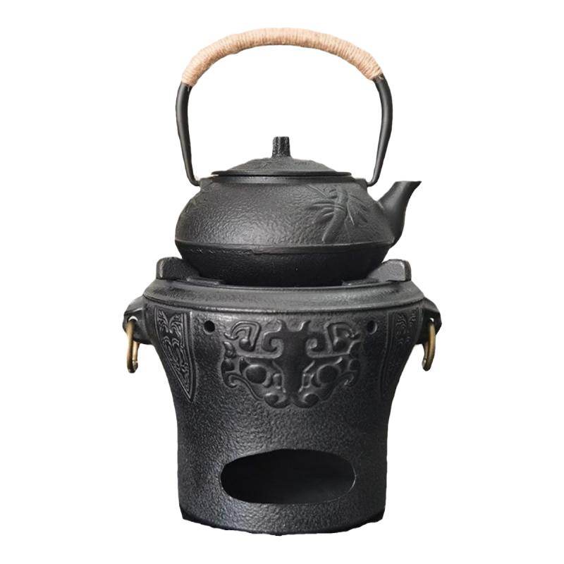 炭炉煮茶炉铁壶煮茶加热底座蜡烛