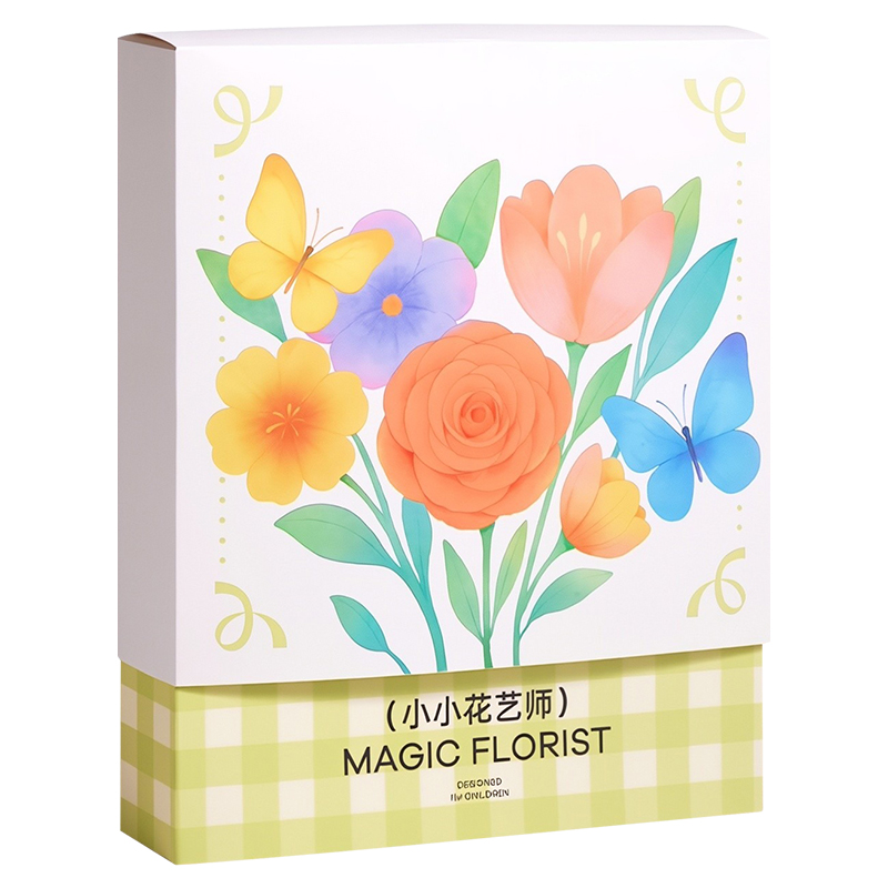 小小花藝師染色花紙兒童手工diy花束新款女孩玩具禮物創(chuàng)意工藝品