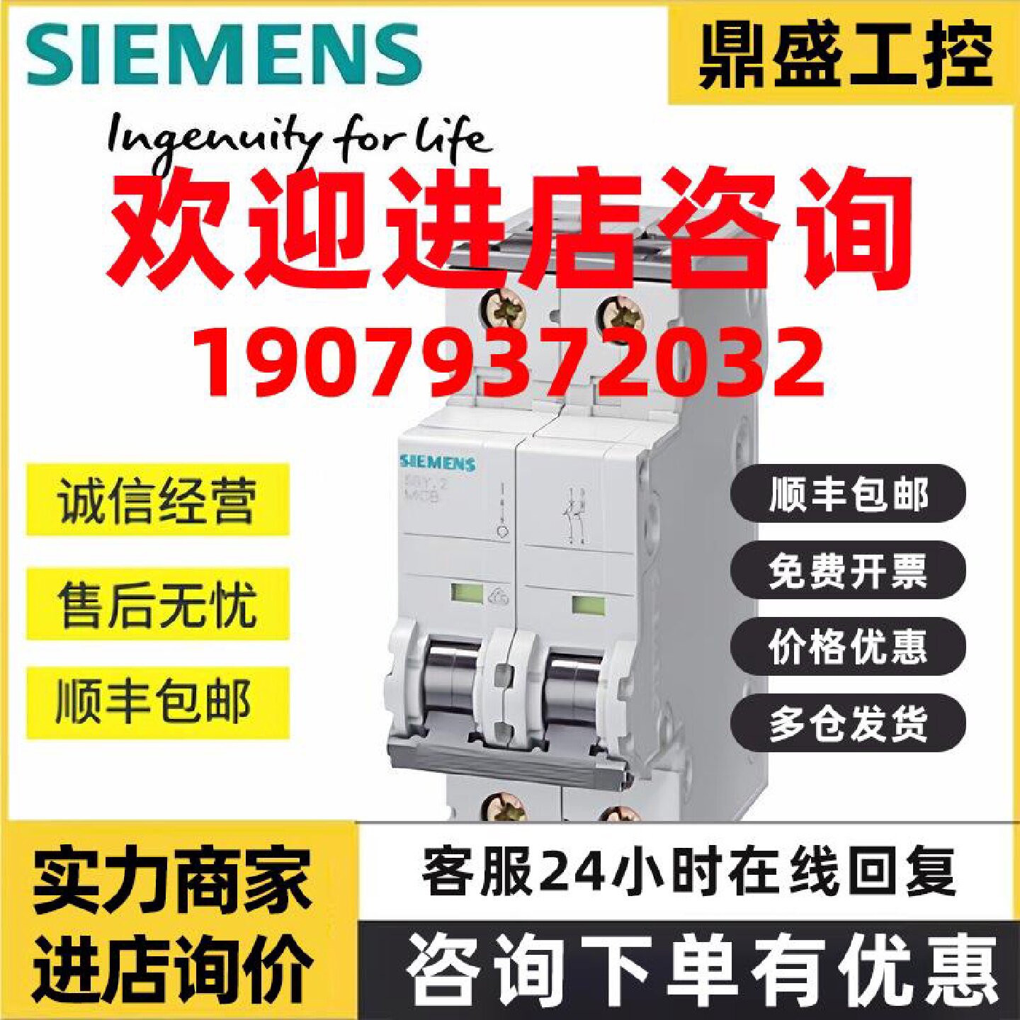 议价西门子5SY小型断路器220V DC 10kA1极C1A;5SY51017CC 5SY5101