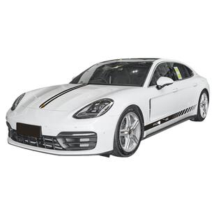 适用于保时捷帕拉梅拉车贴拉花Panamera改装饰车身引擎盖侧裙贴纸