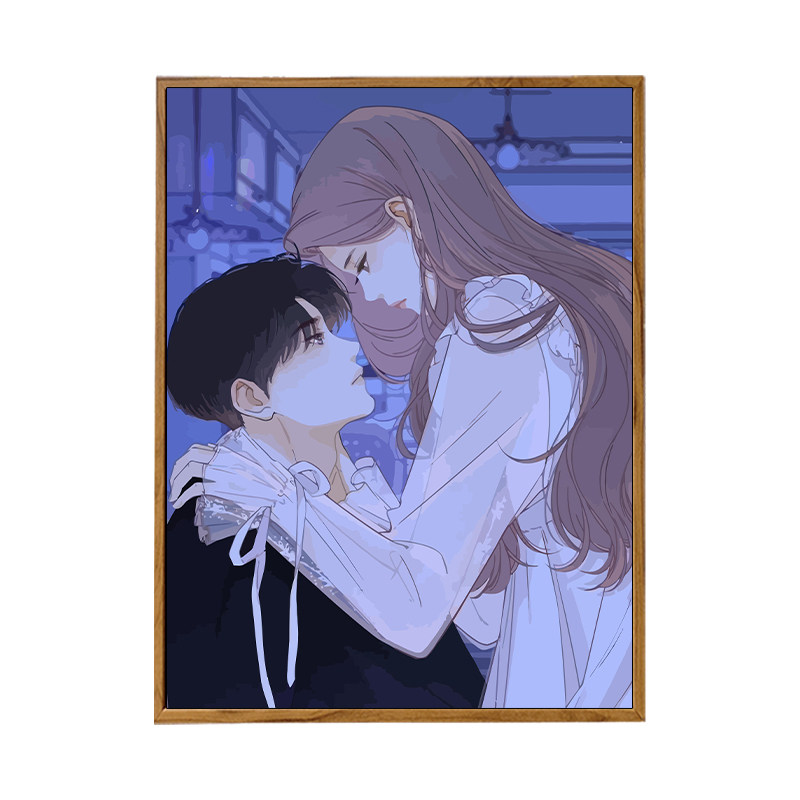 雅调diy数字油画难哄漫画周边