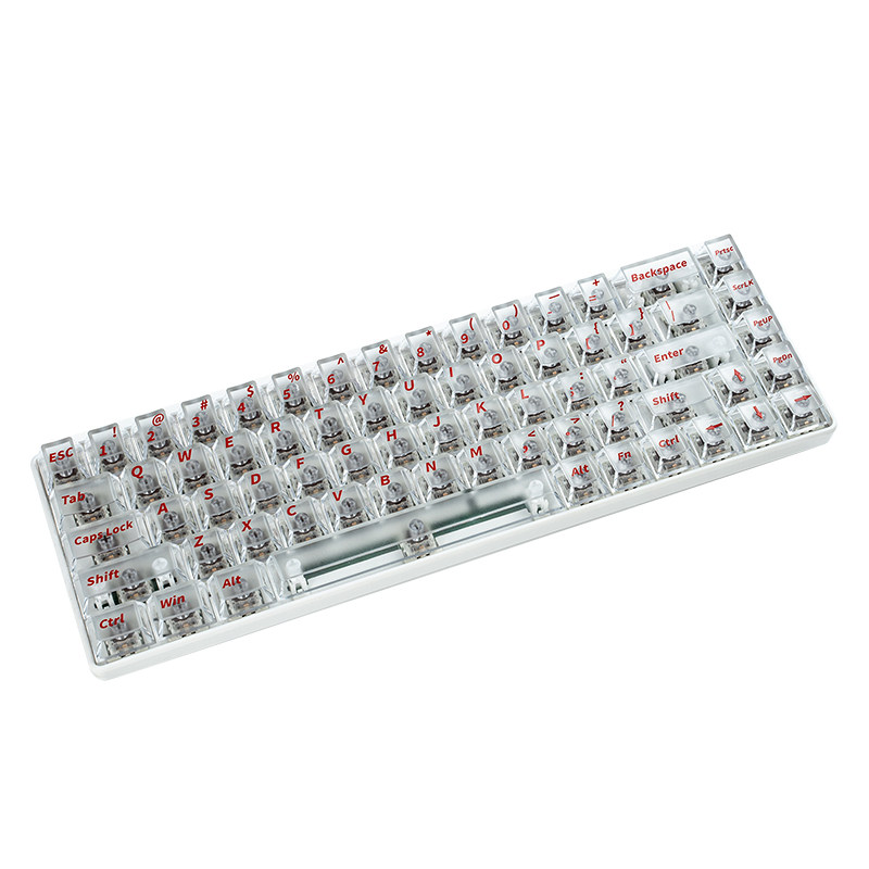 潮玩客PC雾透键帽正刻透明键帽透光键帽个性机械键盘键帽108/87键