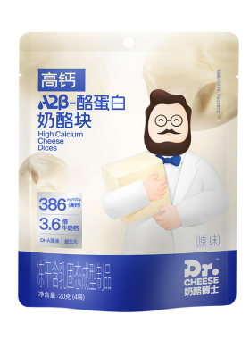 奶酪博士冻干奶酪块儿童奶酪水果味宝宝儿童零食送婴幼儿食谱