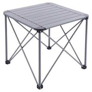 铝合金正方形蛋卷桌户外野营桌野餐四方折叠桌子便携式露营装备