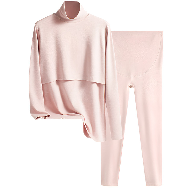 音服堆堆领秋衣秋裤套装哺乳打底