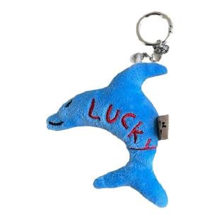 ins韩国墨镜兔挂件拥抱小熊海豚毛绒公仔包装饰礼物钥匙圈