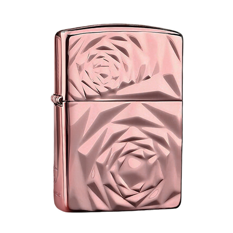 ZIPPO紫金玫瑰盔甲七夕