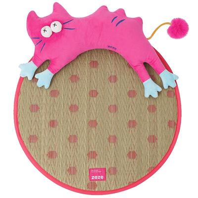 zeze藤编凉席凉感降温猫狗通用