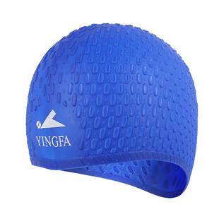 英发 防水防滑水滴硅胶泳帽 防水弹力舒适 男女长发游泳帽不勒头