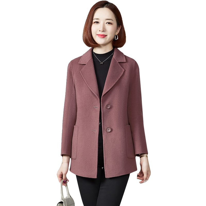 卡若维娅双面呢子大衣毛呢外套女
