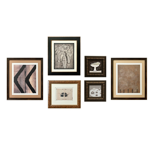 木吉法式小众艺术装饰画中古玄关客厅组合挂画卧室高级感设计师画