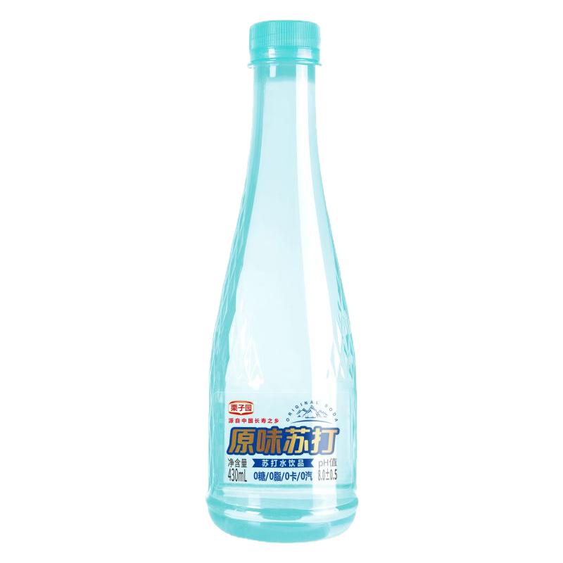 【网红款】栗子园苏打水无气430ml*6瓶饮料厂家直发