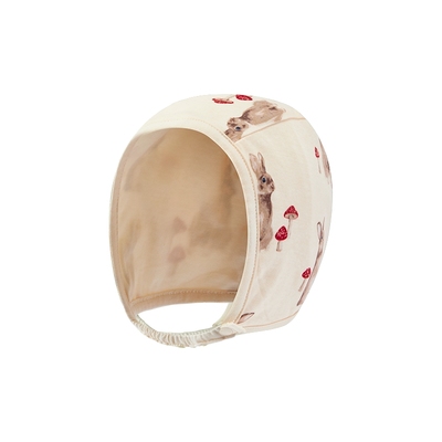 Milkbarn2025春夏新品婴儿帽子宝宝纯棉护耳帽婴幼儿外出洋气胎帽