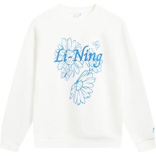 李宁卫衣女士春季2026新款女装套头衫长袖圆领上衣休闲针织运动服