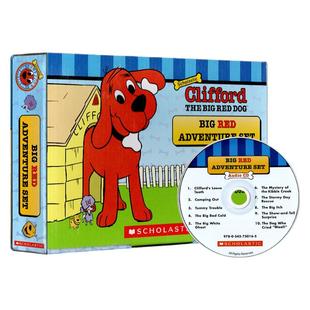 【自营】 英文原版 Clifford The Big Red Dog 大红狗系列 10册盒装附原版CD 经典儿童图画书儿童阅读英语学习故事童书