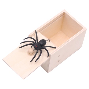 抖音同款整蛊道具吓一跳整人恶搞小虫盒子吓人恐怖小木盒蜘蛛盒