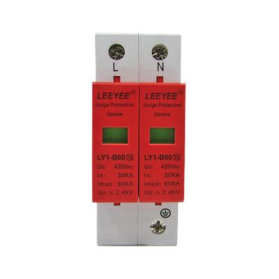 一级防雷60KA浪涌保护器2P保5年