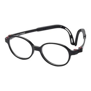 明月镜片超轻儿童TR90硅胶椭圆45弹性记忆镜腿防脱落近视光学眼镜