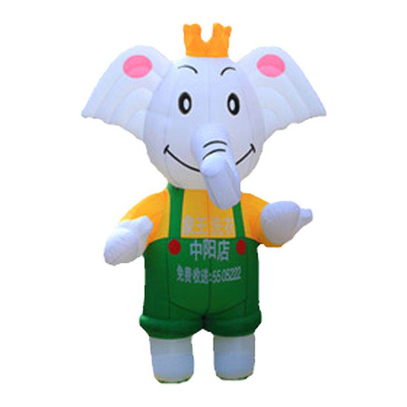 充气牛卡通气模人偶大型动物公仔皮卡丘吉祥物行走闭气气模定制