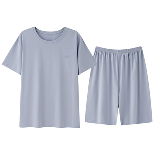 2025新款睡衣男士夏季莫代尔冰丝薄款短袖男款大码家居服套装夏天