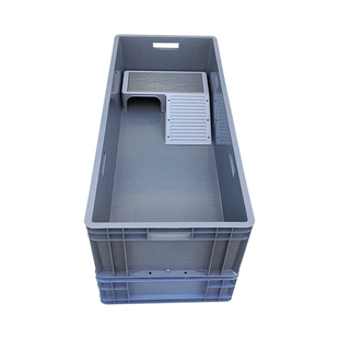 乌龟缸专用饲养箱带晒台大型号周转箱养龟家用乌龟饲养缸生态养龟